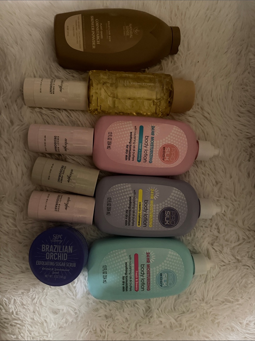 Bundle 10 products 24HR Moisturizing Body Lotion -  amber glow deodorant, etc